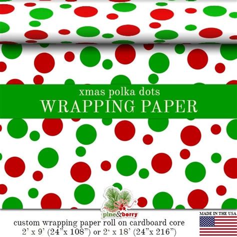 red polka dot christmas wrapping paper